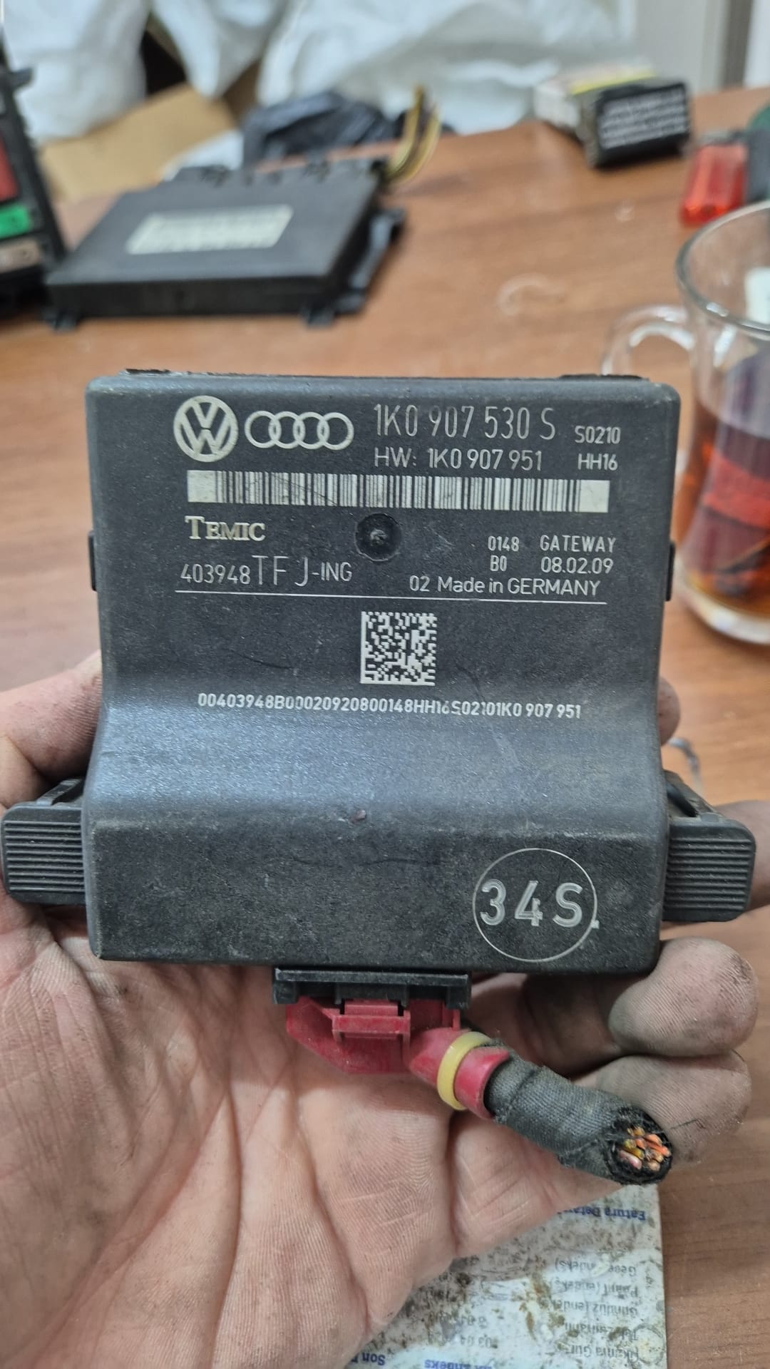 1K0907530S volkswagen golf 6 gateway beyni modülü